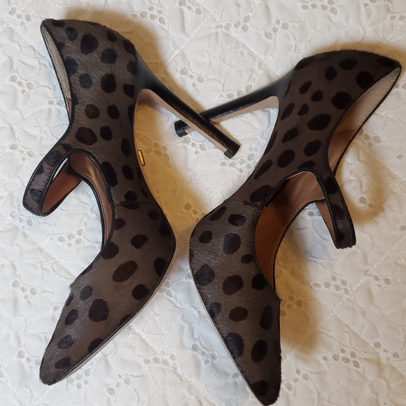 Size 6 1/2 polka dot heels - Picture 2 of 8